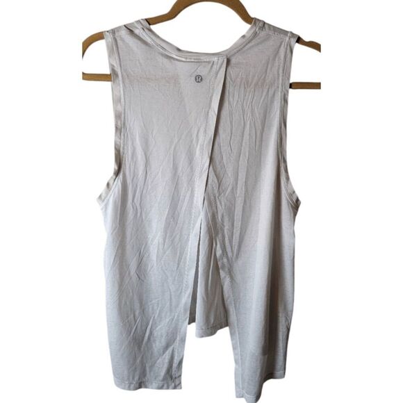 LULULEMON ATHLETICA In the Open Tank in White Size 6 - Picture 5 of 5